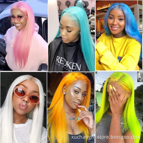 HanF Human Wig Wholesale Vendors 613 Blonde Straight Hd Lace Front Wigs Full Virgin Lace Frontal Wig For Black Women Hair